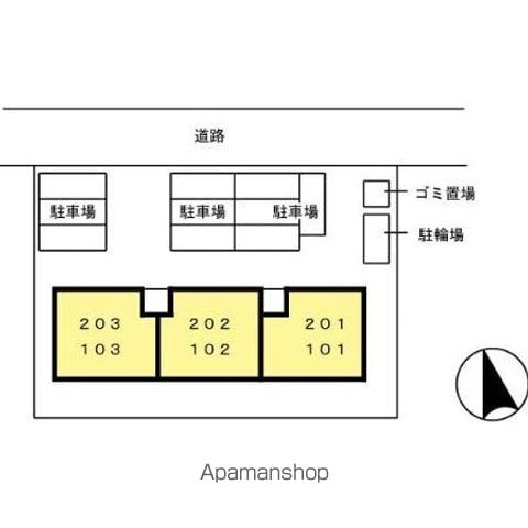 ファミール舞の里 101 ｜ 福岡県古賀市舞の里４丁目15-6（賃貸アパート2LDK・1階・47.16㎡） その18