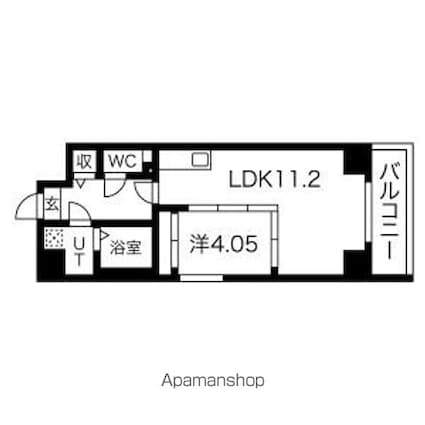 ２０１・３０２号室ＦＲキャンペーン実施中ＳーＦＯＲＴ北千種[1LDK/40m2]の間取図