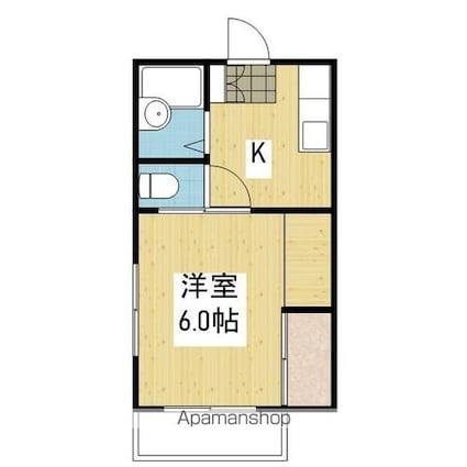 メゾン伏木[1K/18m2]の間取図