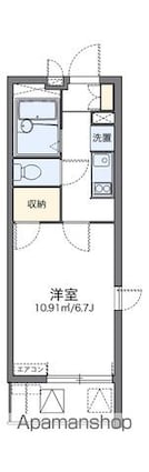 レオパレスオリーブハウスⅤ[1K/20.81m2]の間取図