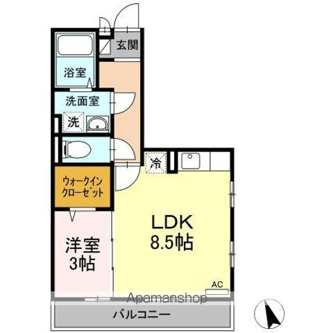 ＢＭＣ北寺尾 201 ｜ 神奈川県横浜市鶴見区北寺尾１丁目2-26（賃貸アパート1LDK・2階・36.36㎡） その2