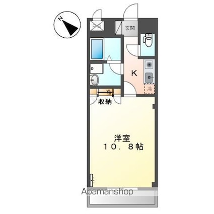 ソレアード[1K/30.96m2]の間取図