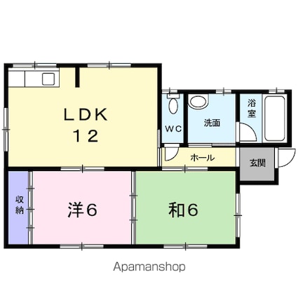 小田切住宅[2LDK/55.89m2]の間取図
