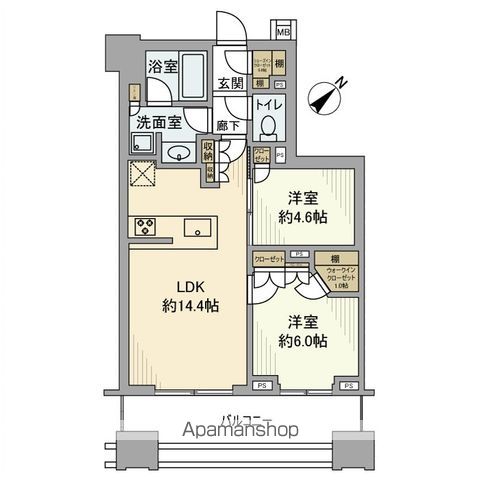 ウエリス茅場町の間取り写真