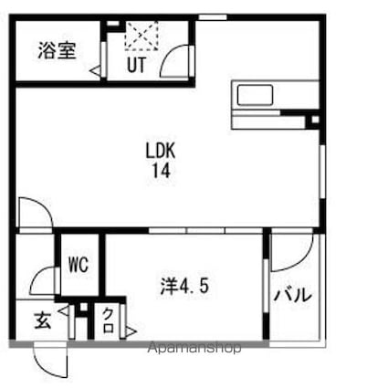 ＣＳ中野本町[1LDK/40.35m2]の間取図