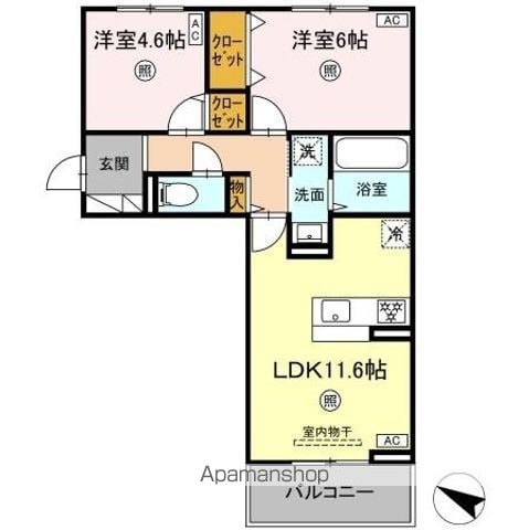 CIEL B棟の間取り写真