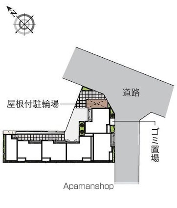 レオネクストドムス[1K/30.44m2]の配置図