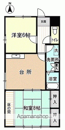 第１エミネンス作町[2DK/59.38m2]の間取図