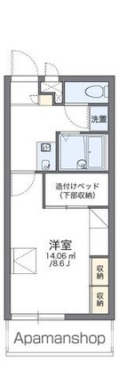 レオパレスアゼリア[1K/23.18m2]の間取図