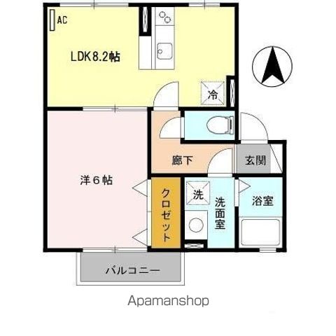 【和歌山市紀三井寺のアパートの間取り】