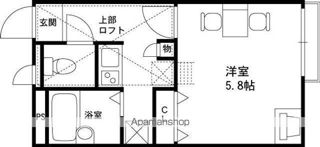 レオパレス桜通りの間取り写真