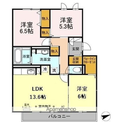 セジュール　ＮＡＮＡ[3LDK/76.39m2]の間取図
