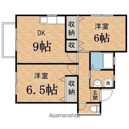 グレースハウス[2DK/49.69m2]の間取図