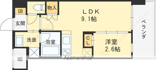 コンフォリア・リヴ淡路の間取り写真