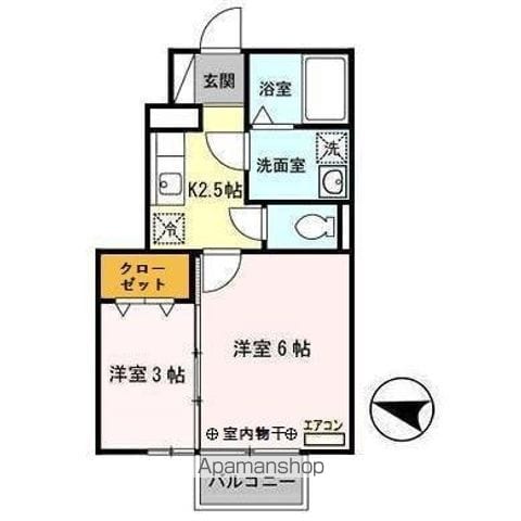 エクセル泉中央の間取り写真