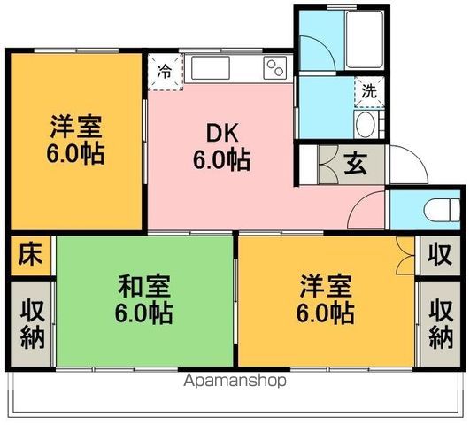 クレールイワタの間取り写真