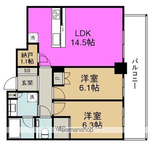 グランドメゾン新梅田タワーの間取り写真