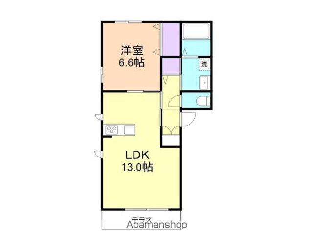シャーメゾンＷＩＬＬ[1LDK/46.75m2]の間取図