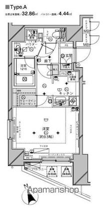 東京都杉並区西荻南２丁目[1R/32.86m2]の間取図