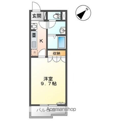 シティルミナスⅦ[1K/29.75m2]の間取図