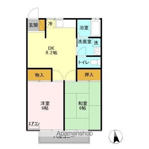 サンドゥエル北柏の間取り