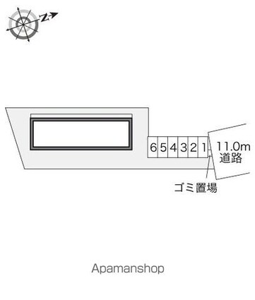 レオパレスＣＯＭＦＯＲＴ[1K/23.71m2]の配置図