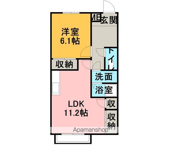 シャンブル榎戸の間取り写真