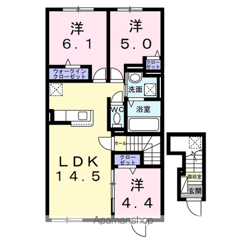 テテマール西町の間取り写真