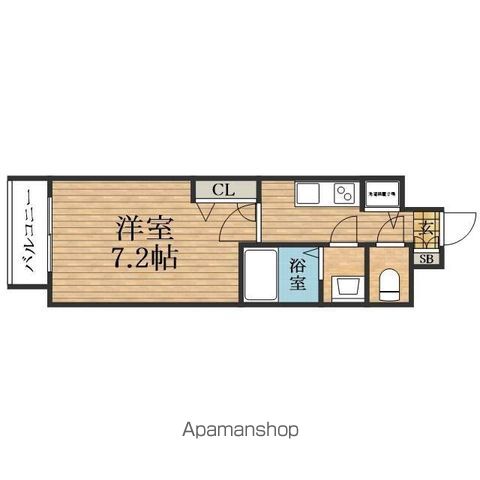 プランドール北浜の間取り写真