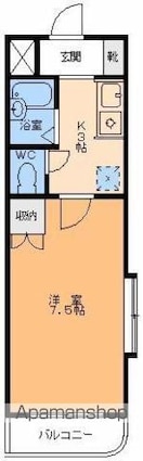 コーポＮＫ[1K/23.51m2]の間取図