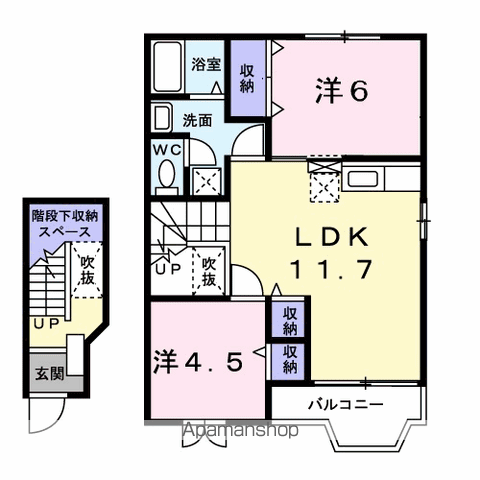 Point242 A棟の間取り写真