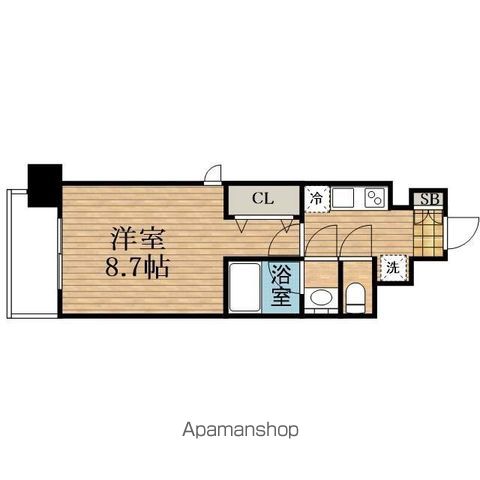 コンフォリア心斎橋EASTの間取り写真