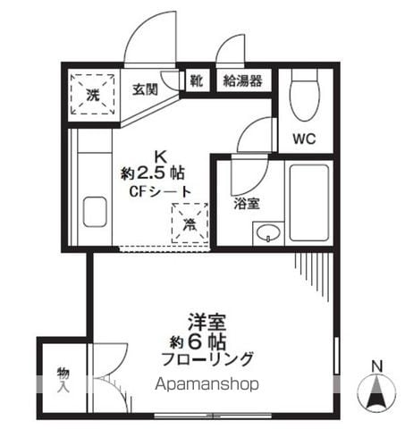 ラフィーネ阿佐谷 101 ｜ 東京都杉並区阿佐谷北２丁目19-12（賃貸アパート1K・1階・21.42㎡） その2