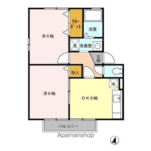 ヴィラ豊府の間取り写真