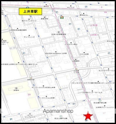 ＦＡＩＲ上井草[1K/20.02m2]の周辺