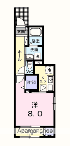 【フォンターナ・ガルボⅠの間取り】