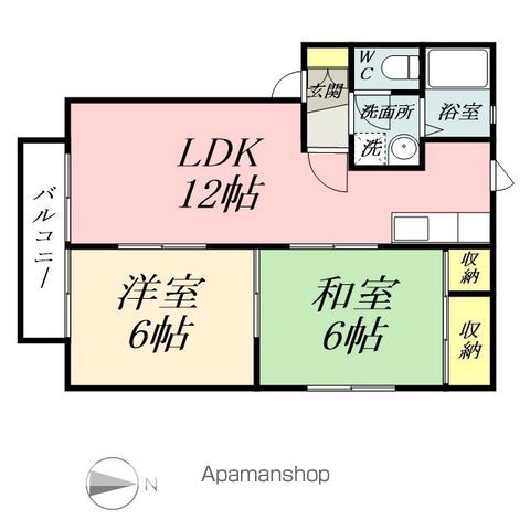マルシンアパートBの間取り写真