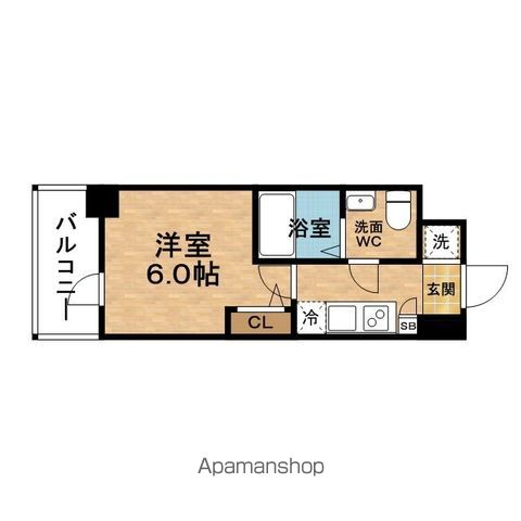 ESLEADRESIDENCE梅田FRONTの間取り写真