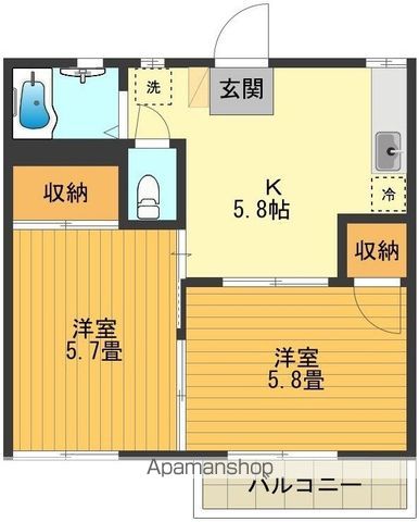 コーポ三起の間取り写真