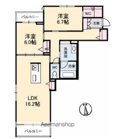 ベレオガーデンズ弥右衛門の間取り写真