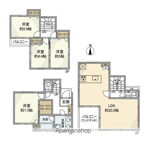 【赤堤戸建の間取り】