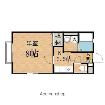 コンフォール[1K/27.16m2]の間取図