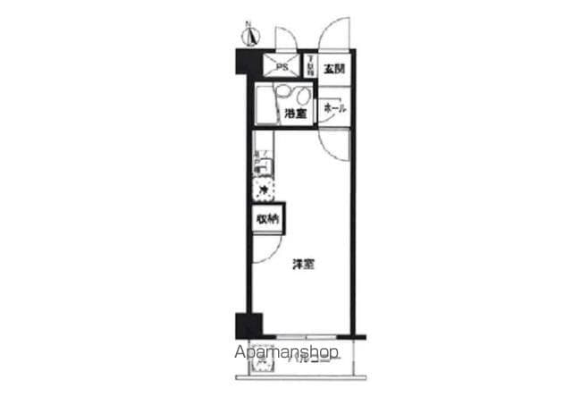 東京都世田谷区上北沢４丁目[1R/19.98m2]の間取図