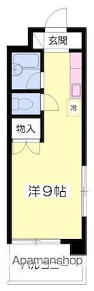 メゾン春日[1R/22.13m2]の間取図