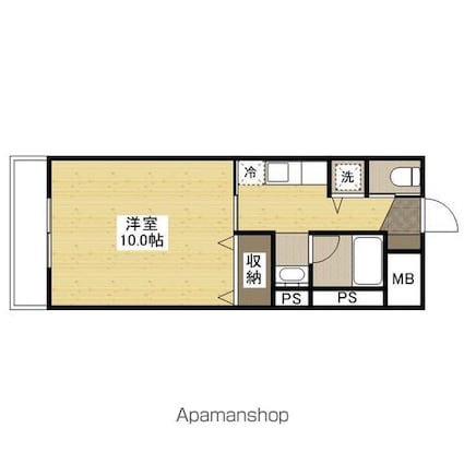 シャルマンホームズ[1K/31.5m2]の間取図