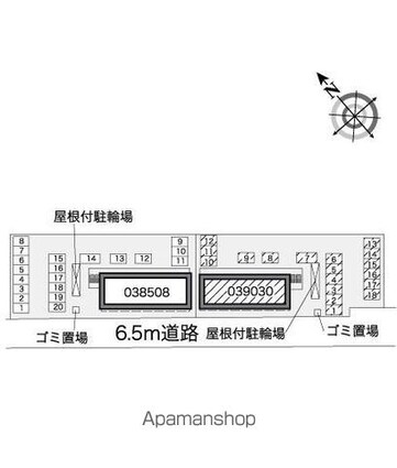 レオパレステルヌーラ彦根[1K/20.81m2]の配置図