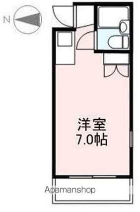 マッシュハイム扇町[1R/17.01m2]の間取図