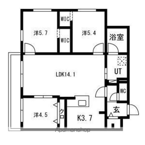 HIGH RESIDENCE YAMAHANAの間取り写真