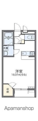 レオネクストスマイルハウス矢板[1K/31.05m2]の間取図