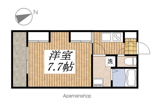 【日野市新町のアパートの間取り】